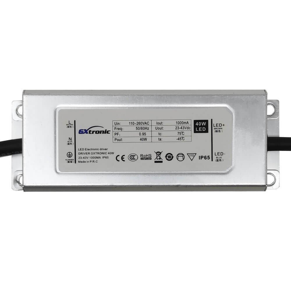 Driver para Luminarias LED de 40W 1000mA - IP65