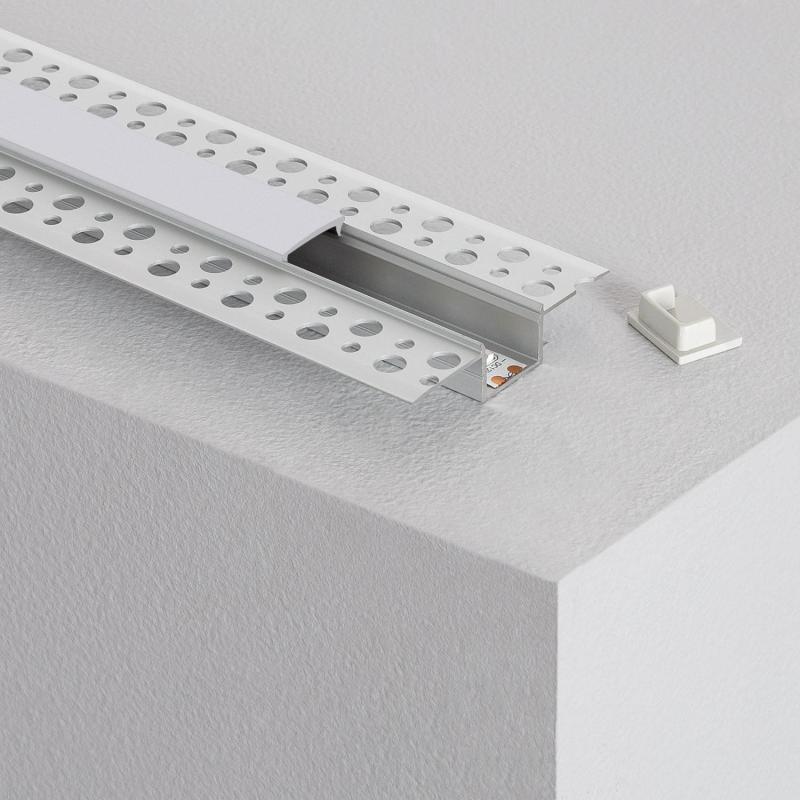 Tira LED Perfil de Aluminio Empotrado en Pladur 2m