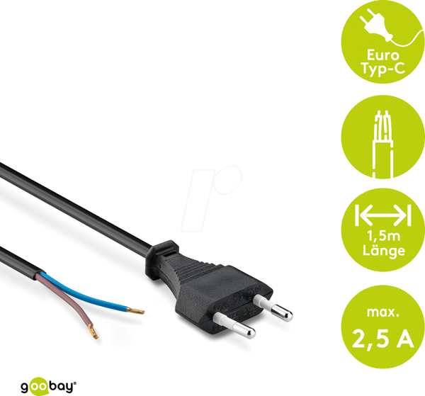 Cable con enchufe 1.8m