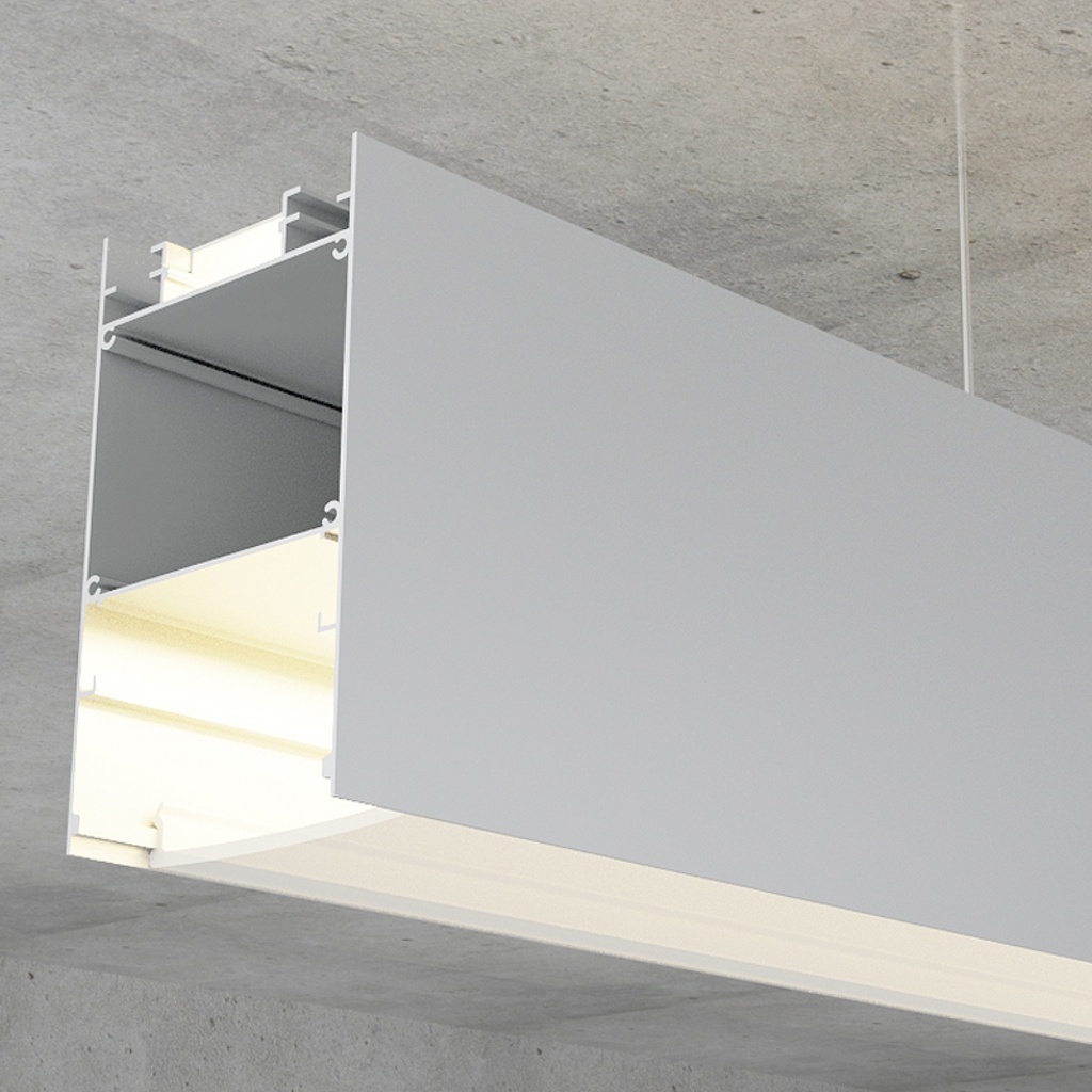 Tira LED Perfil de Aluminio Doble 2metros