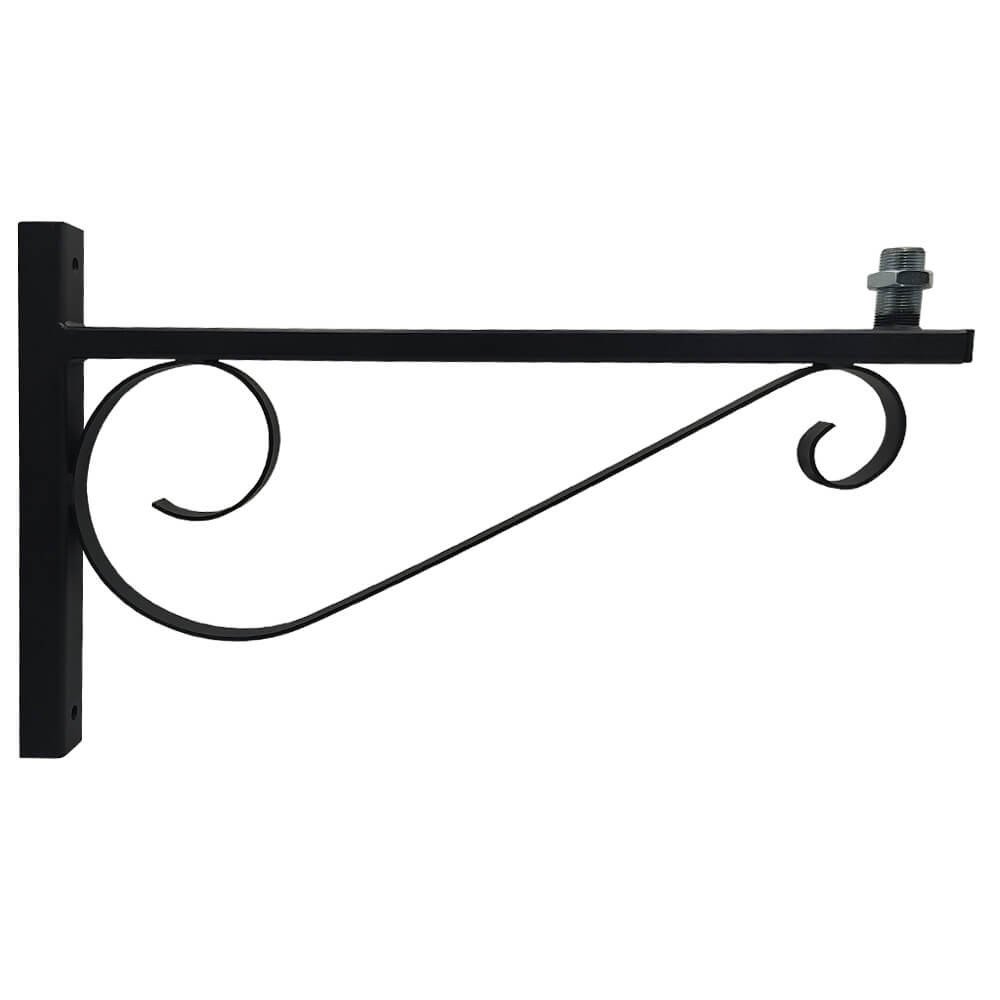 Soporte Pared y Columna modelo Forja 60cm Negro Mate