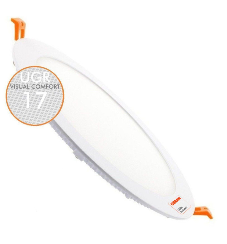 Placa Slim LED Circular 24W UGR17 OSRAM CHIP DURIS E 2835