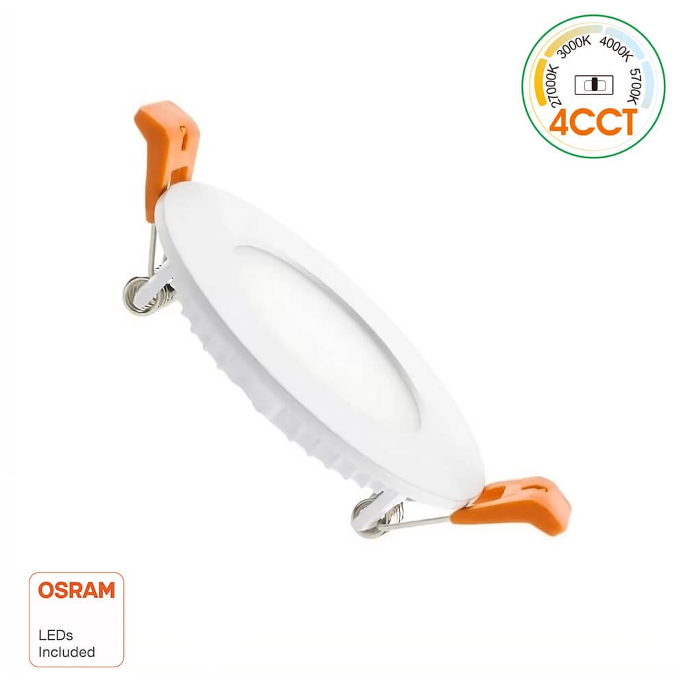 Placa Slim LED Circular 6W CCT OSRAM CHIP DURIS E 2835