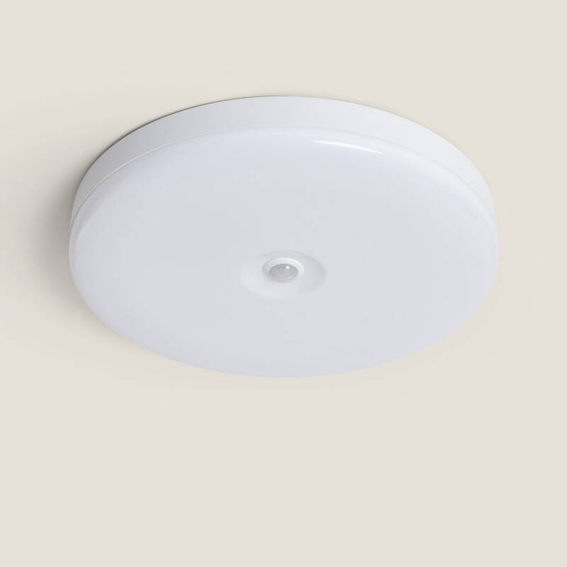Plafón LED 18W Circular Ø290mm con Sensor de Movimiento PIR