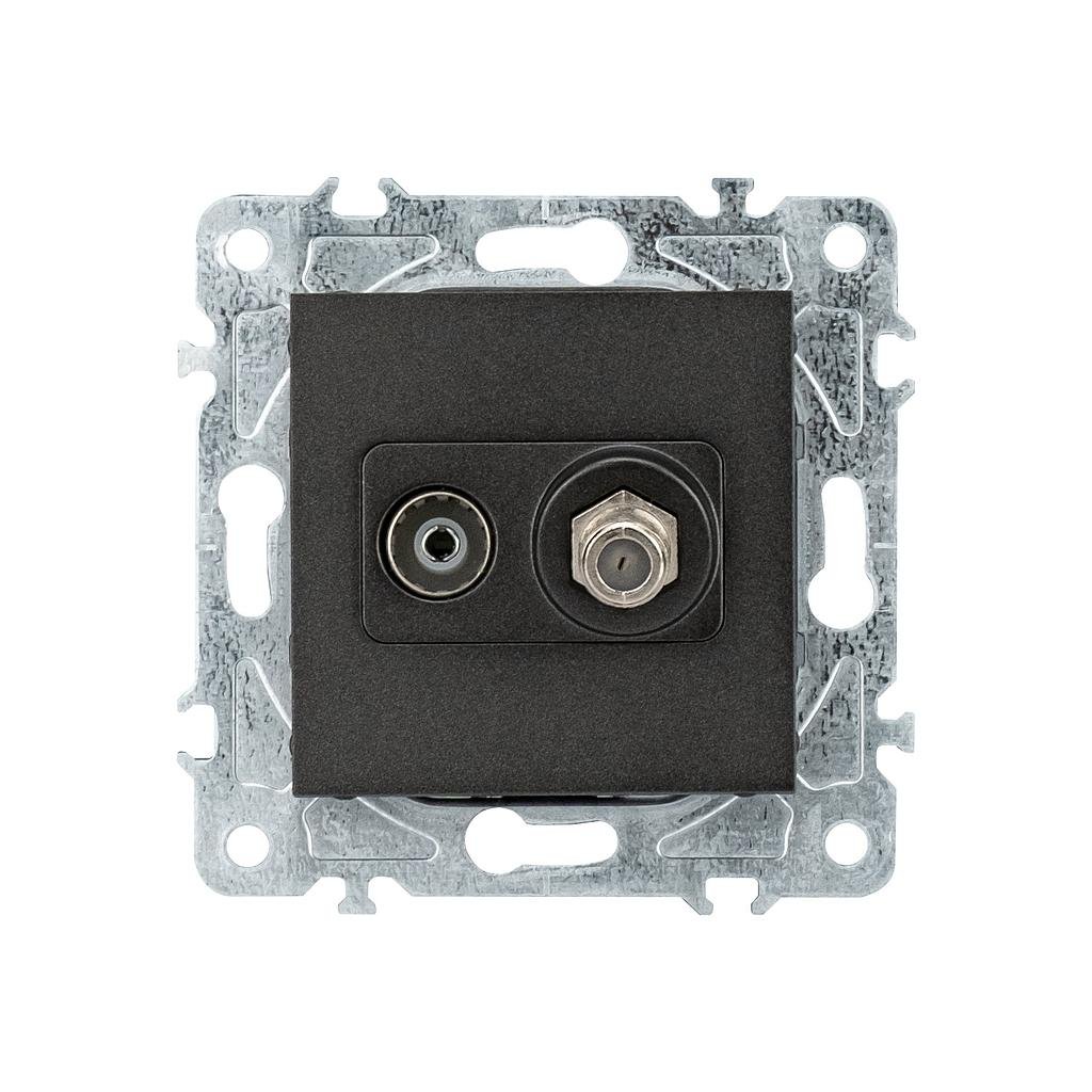 Enkel Toma Satelite + TV Negro