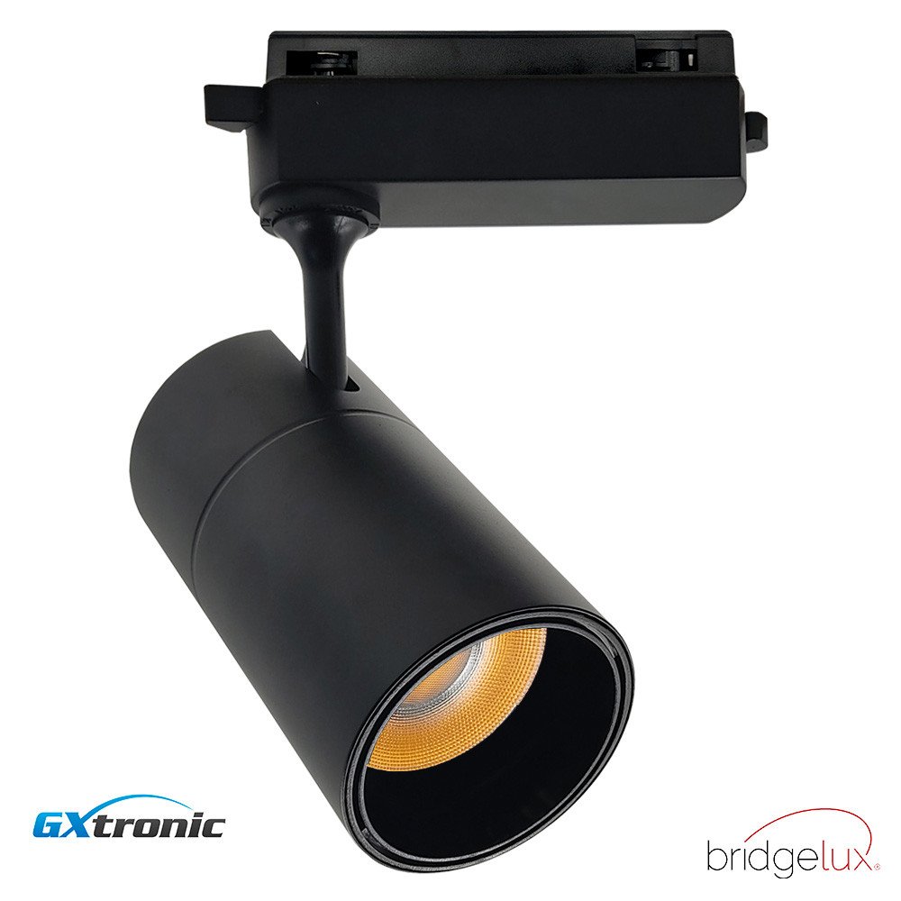 Foco LED 30W PARIS Negro Carril Monofásico | Chip Bridgelux | UGR11 | 24º