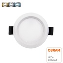 Downlight LED 12W 8W- 5W Circular OSRAM CHIP DURIS E 2835 CCT UGR17