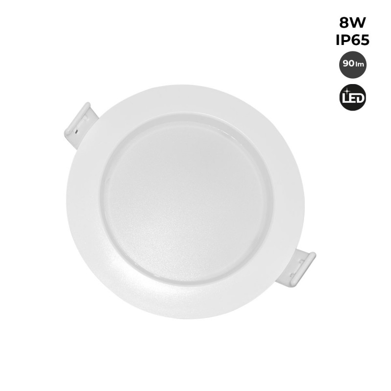 Downlight LED estanco empotrable IP65 15W Corte Ø 145-160mm