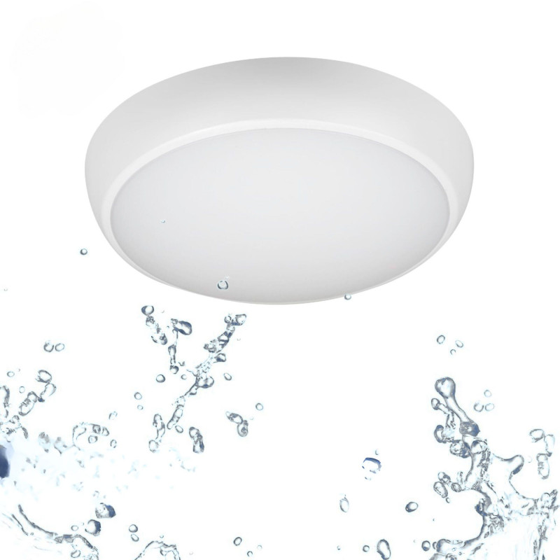 Plafón LED / Luz de emergencia CCT Potencia ajustable 12W-16W IP65