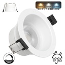 Foco empotrable LED 8W Ignífugo | Regulable TRIAC | 3CCT IP65 36º | Blanco