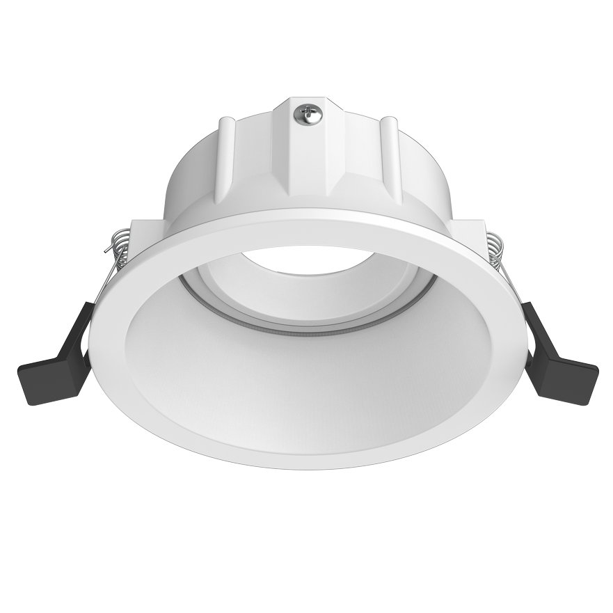 Aro circular profundo orientable DT012 para Bombilla LED GU10 aluminio corte 90 Blanco