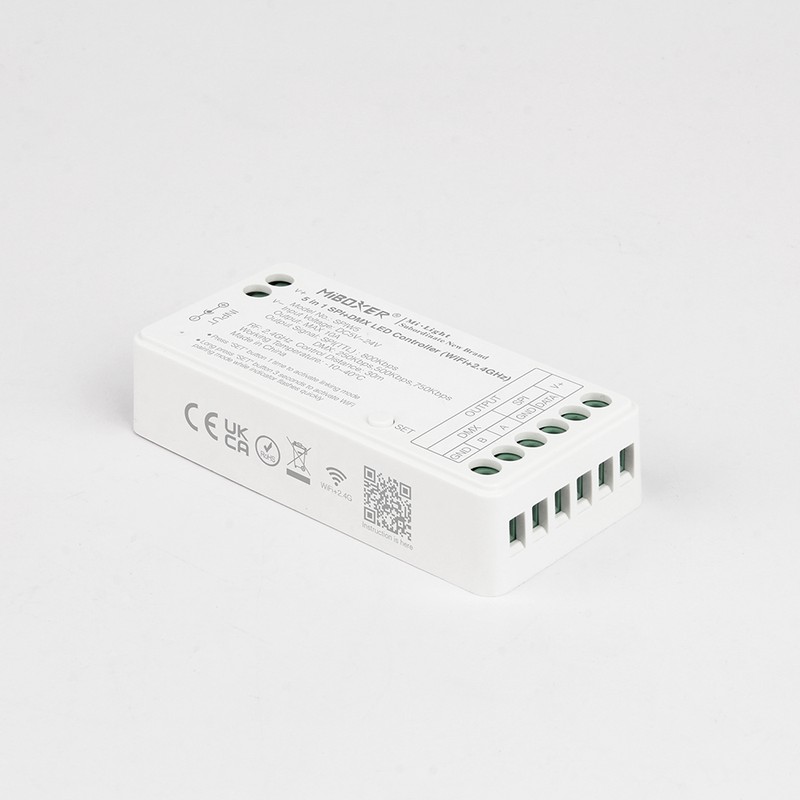 Controlador LED 5 en 1 SPI+DMX (WiFi + 2.4G) (MiBoxer SPIW5)