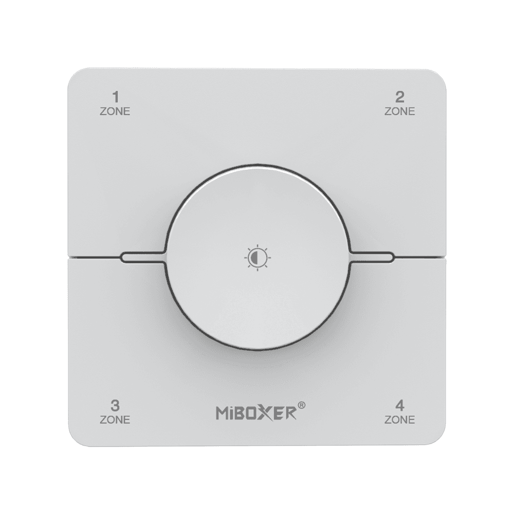 Control Remoto Panel Giratorio 4 Zonas CCT Blanco (MiBoxer K0S)