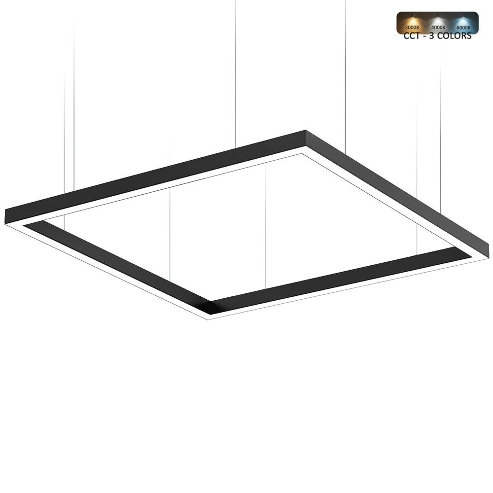 Lámpara LED colgante Cuadrada 200W POLARIS - 3CCT - 150x150cm