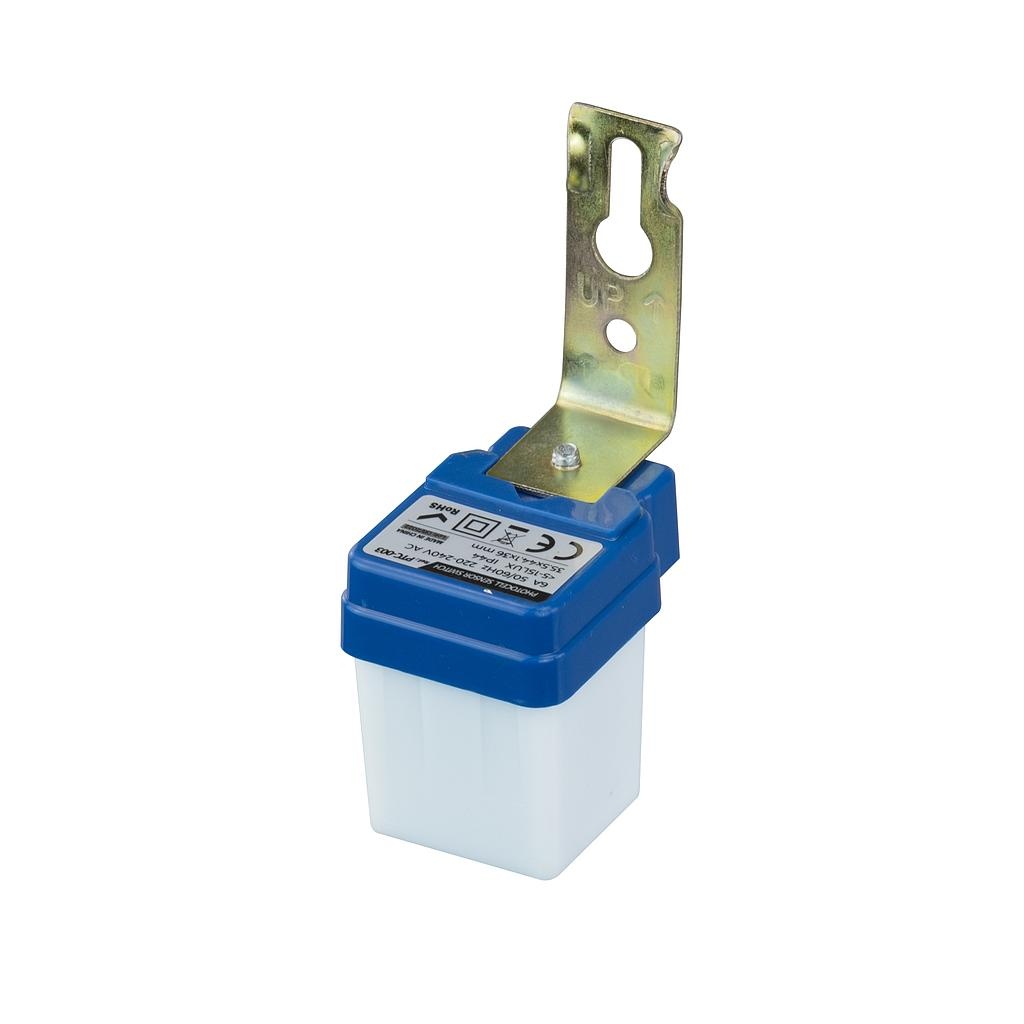 Interruptor Crepuscular 6A IP44 Superficie 5-15 Lux Sensor Fotoeléctrico