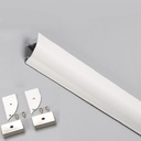 Perfil de Aluminio para Tiras LED Modelo Cornisa Iluminación Indirecta (Barra 2 Metros)
