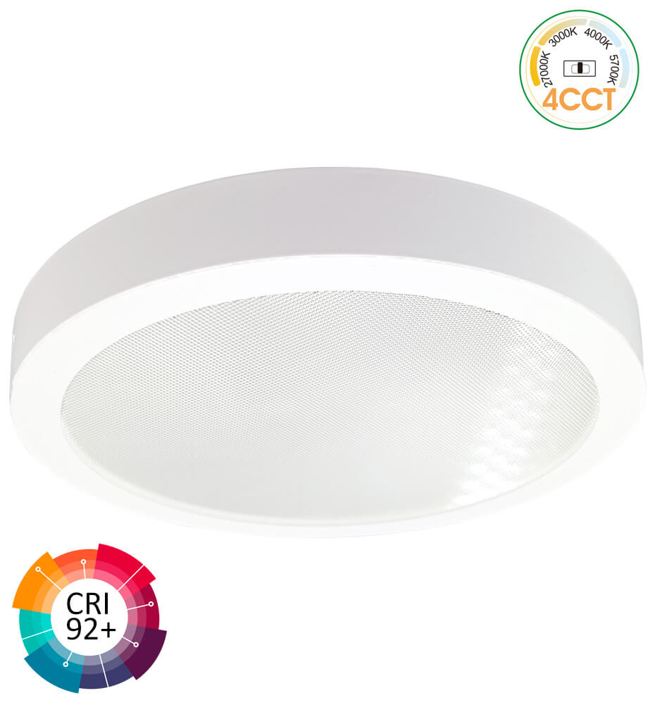 Plafón LED Superficie Circular 30W 4CCT UGR19 SMD2835 140Lm/W CRI92