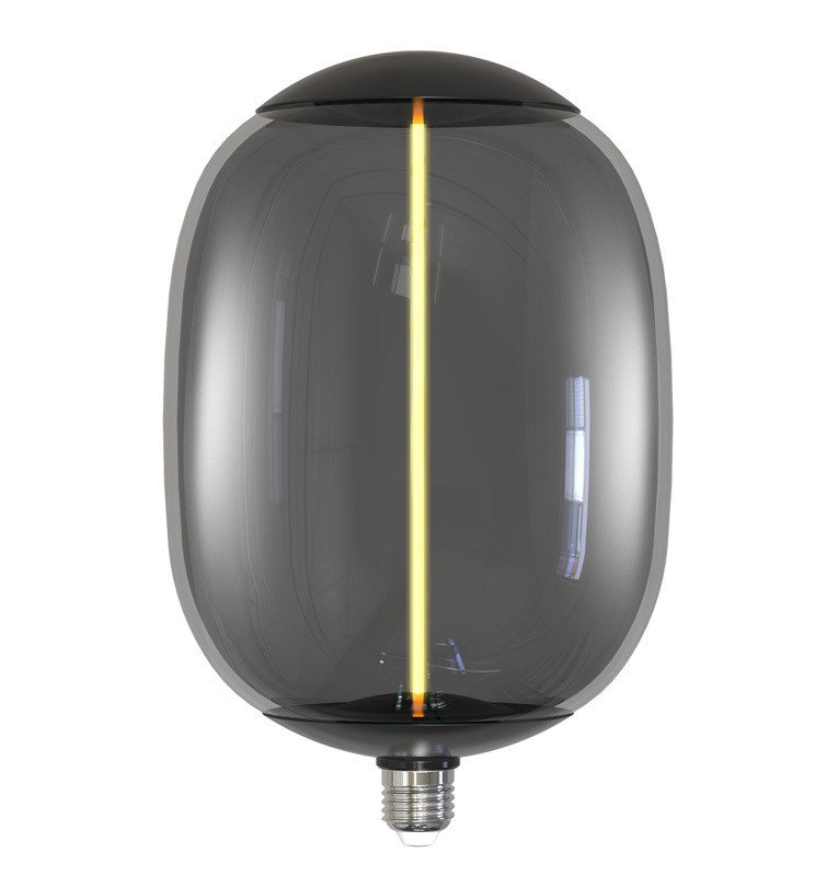 Bombilla LED Filamento Cristal Ahumado 4W E27 T178 Ambar 91188