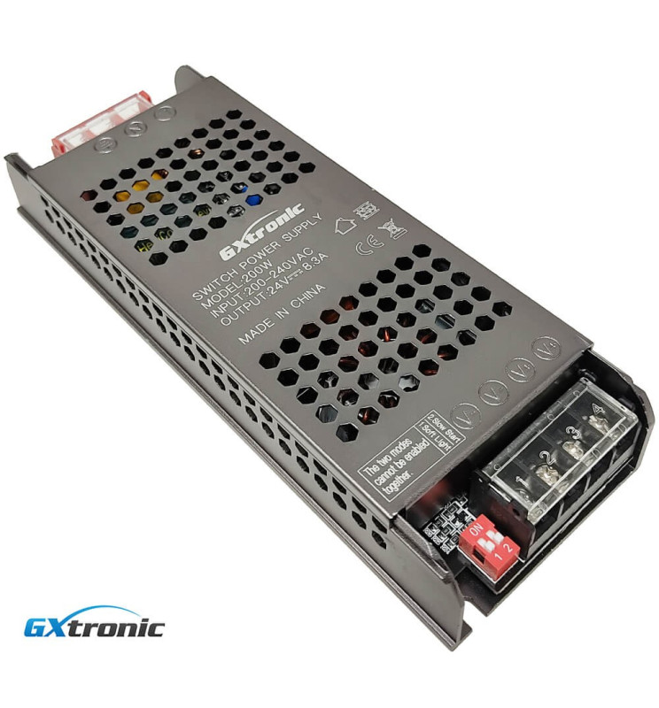 Fuente Alimentación 24V 200W 8.3A Aluminio IP20