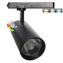 Foco LED 40W 34W NEW MAYA Negro Carril Monofsic