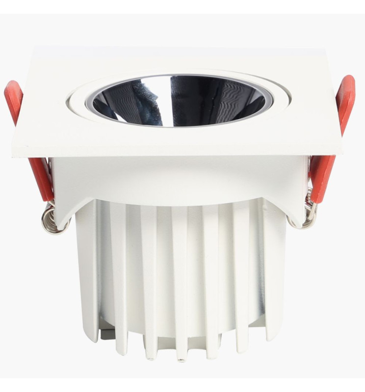 Empotrable LED 5W 8W -12W Cuadrado Blanco cct