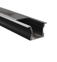 Tira LED Perfil Negro 2metros Aluminio U para