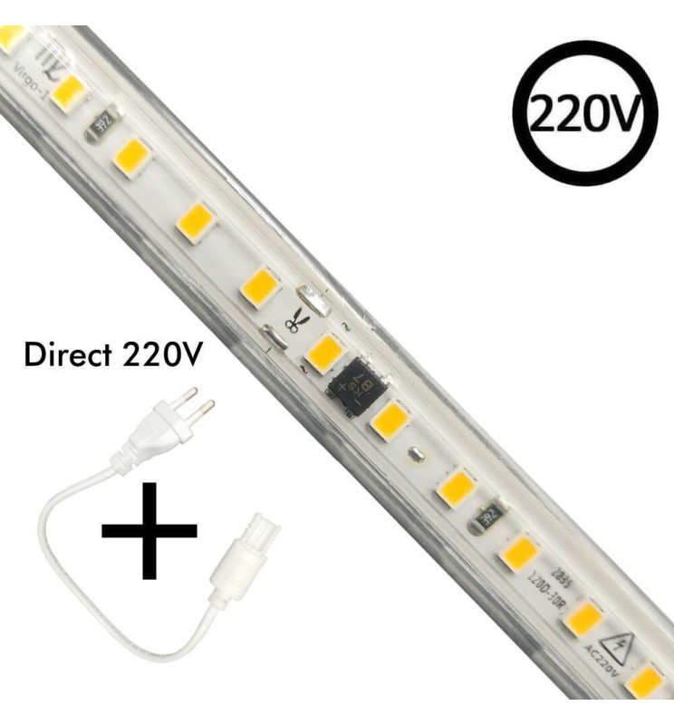 FLEXIBLE SMD STRIP 14W/METER.120 NUCLIOAC220V