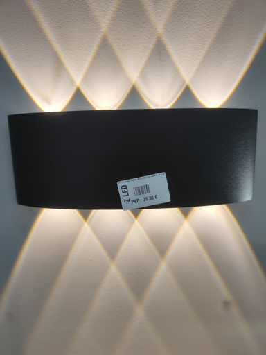 [915161] Aplique LED PS1516-8W--IP20-220x80*45mm-Aplique NEGRO