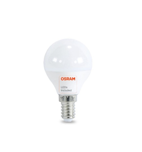 [P45-6W-OSR-4K / P45-6W-OSR-6K] Bombilla LED 6W E14 G45 220º OSRAM CHIP DURIS E 2835