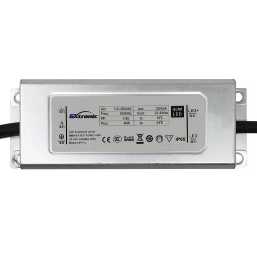 [91868] Driver para Luminarias LED de 40W 1000mA - IP65