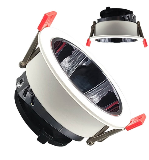 [hsrw1] Aro Circular Basculante Serie Oculus GU10-MR16 Exterior Blanco