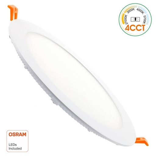 [PLR24WOSR-3CCT-91870] Placa Slim LED Circular 24W CCT OSRAM CHIP DURIS E2835
