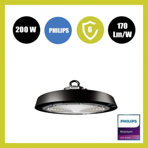 [91687] Campana Industrial LED 200W UFO ETNA Philips XITANIUM DIMABLE