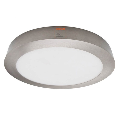 [90823] Plafón LED 15W Circular Acero Inox CCT OSRAM CHIP DURIS E 2835