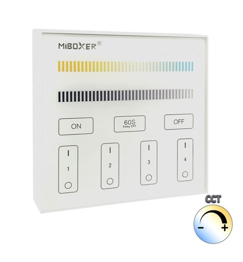 [b2] Panel control remoto B2 de Pared para Luces LED CCT 4 Zonas