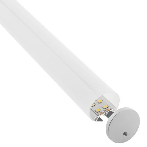 [perr2] Perfil aluminio Ø para Tiras LED, 2metros