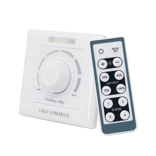 [1742] Mando para Iluminación LED Regulador TRIAC 200W Dimmer AC 220V con Mando IR