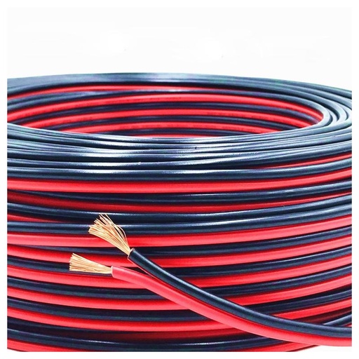 [cable05] Cable de Tira LED 0.75mm² 5m, Rojo y Negro