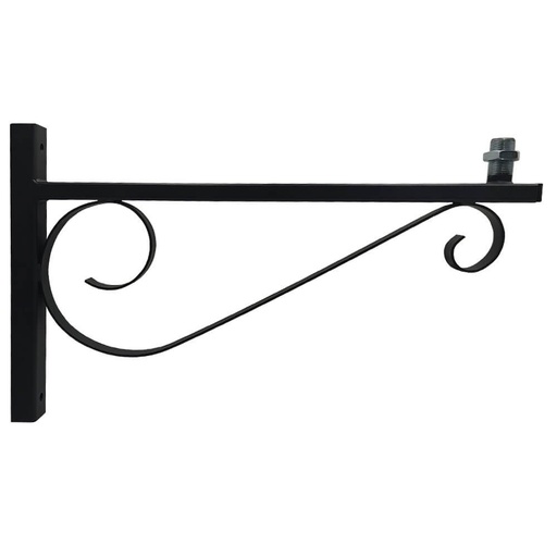 [2027] Soporte Pared y Columna modelo Forja 60cm Negro Mate