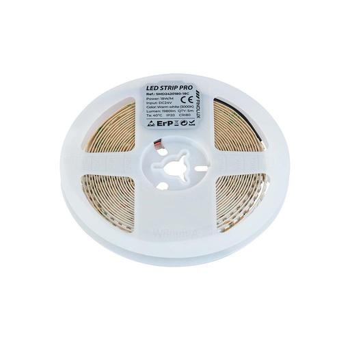 Tiras LED SMD2835 24V IP20 180Leds / m 5m 1980lm
