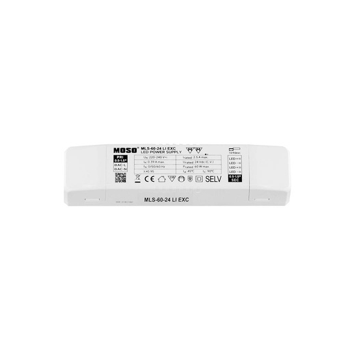 [MLS-250-24 LI EXC] Fuente de Alimentación LED MOSO 250W 24V IP20 - Serie MLS (MLS-250-24 LI EXC)