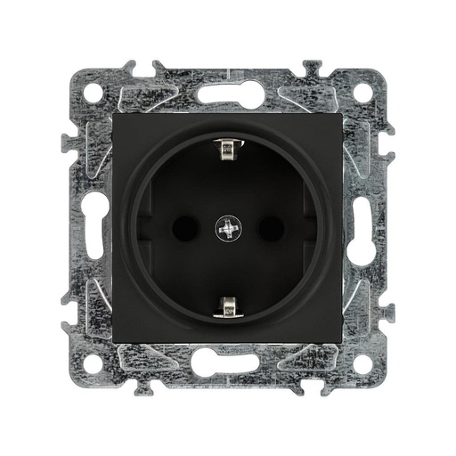 [ENK-111-N] Enkel Toma SCHUKO 16A 250V Negro