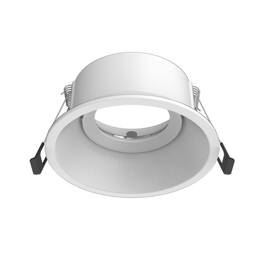 [80855] Aro circular profundo orientable DT010 para Bombilla LED GU10 aluminio corte 85 Blanco
