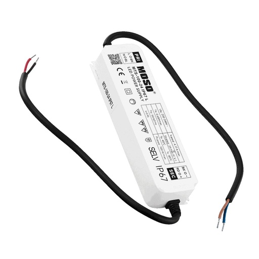 [MTS-160-24 IP67 L] Fuente de Alimentación LED MOSO Serie MTS 220-240V, IP67, 24V 160W