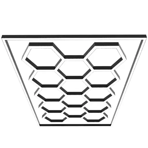 [14HX] ILUMINACIÓN HEXAGONAL,TAMAÑO 4840*2430mm ,14 HEXAGONOS AC110V-250V 675W