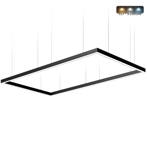 [LN220W3CCT] Lámpara LED colgante Rectangular 220W POLARIS - 3CCT - 180x150cm