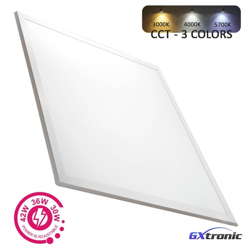 [11930] Pack 2 Panel LED Superficie 60x60 42W GXtronic Ultra Slim SMD4014 3CCT