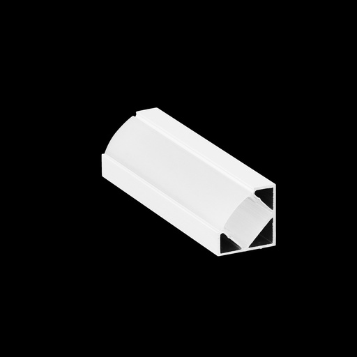[FL1818-B] Perfil LED de esquina con el difusor curvo de 18x18mm - Blanco