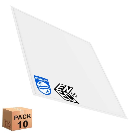 Pack 10 Paneles LED 60x60 40W 4000Lm New Slim Frame Philips Driver 5 Años Garantía