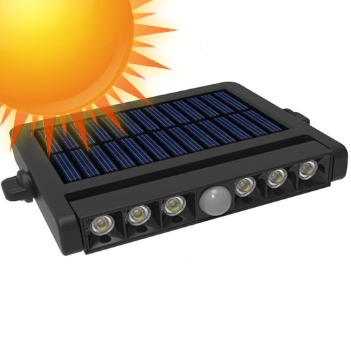 [91109] Aplique Foco Solar Orientable LED 5W Chip Sens